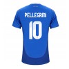 Italien Lorenzo Pellegrini #10 Heimtrikot EM 2024 Kurzarm